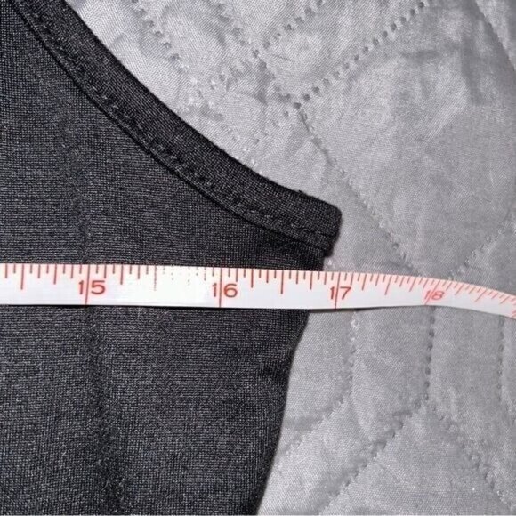 Gaze Black One Piece Collared Deep V-Neck Sleeveless Casual Bodysuit Size Large - Picture 7 of 8